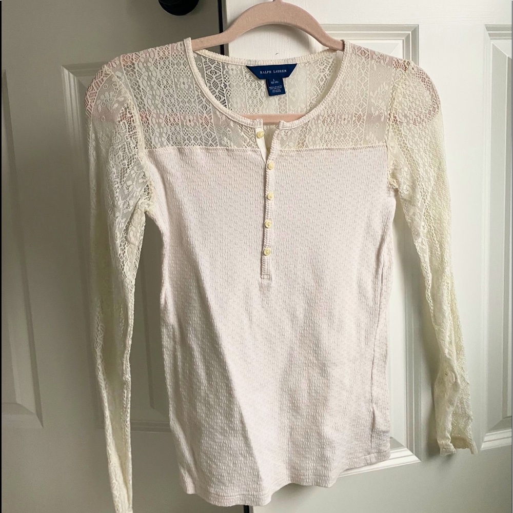 very cute ralph lauren lace long sleeve !